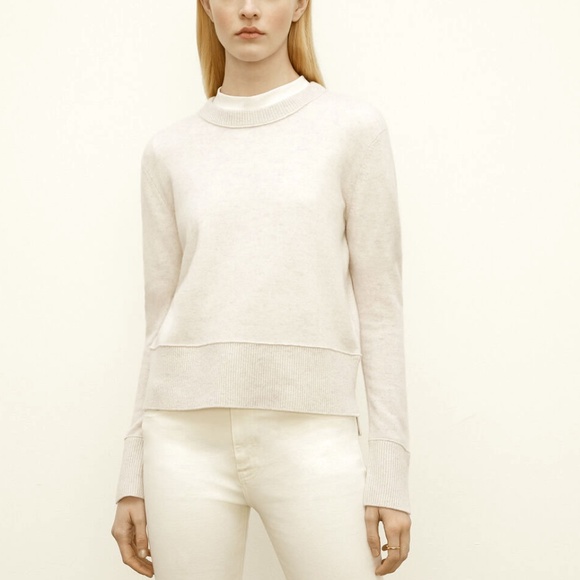 Everywear Cashmere Crewneck Sweater Heather Grey